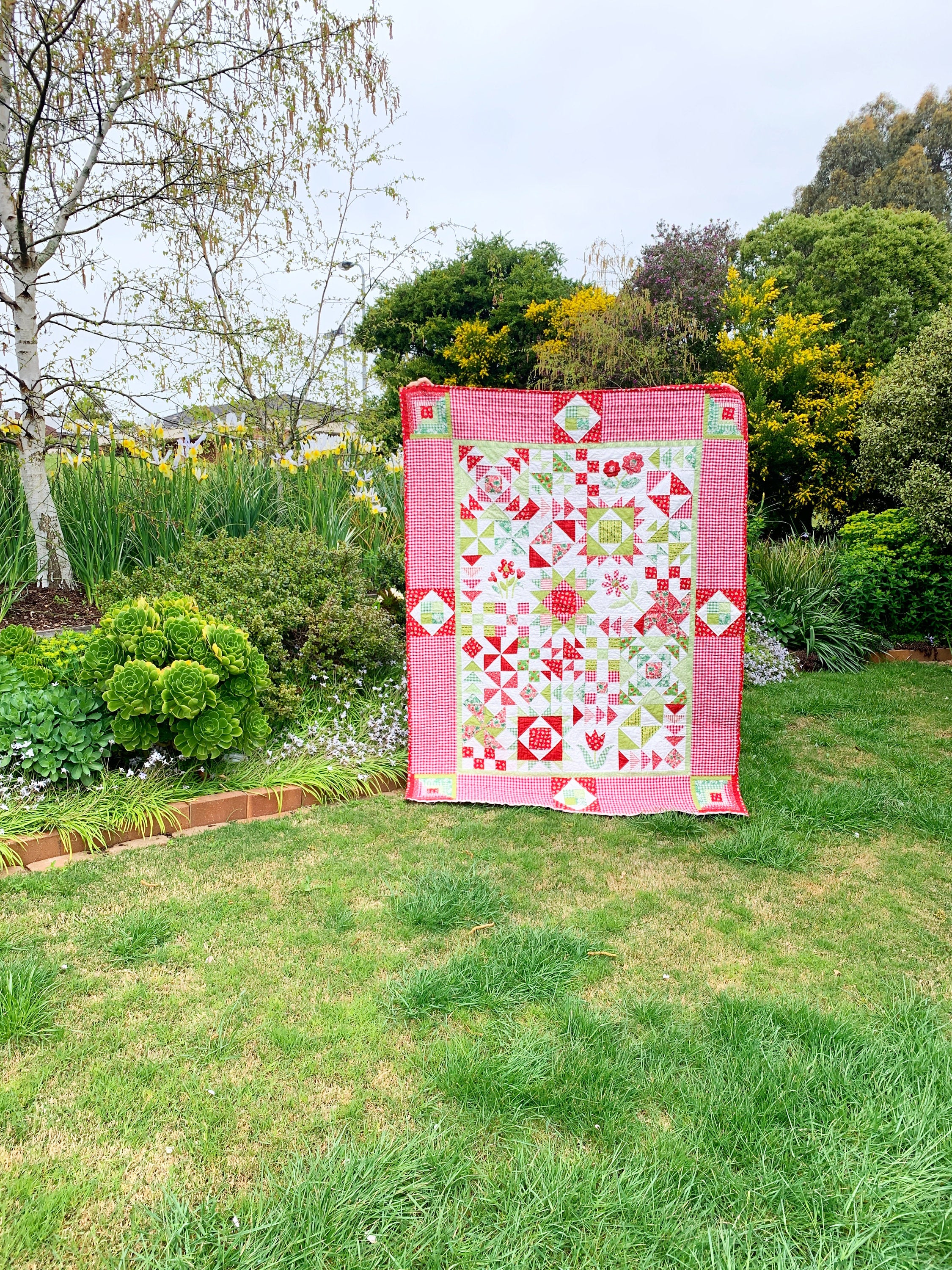 Apple Blossom Sampler Quilt Pattern - PDF