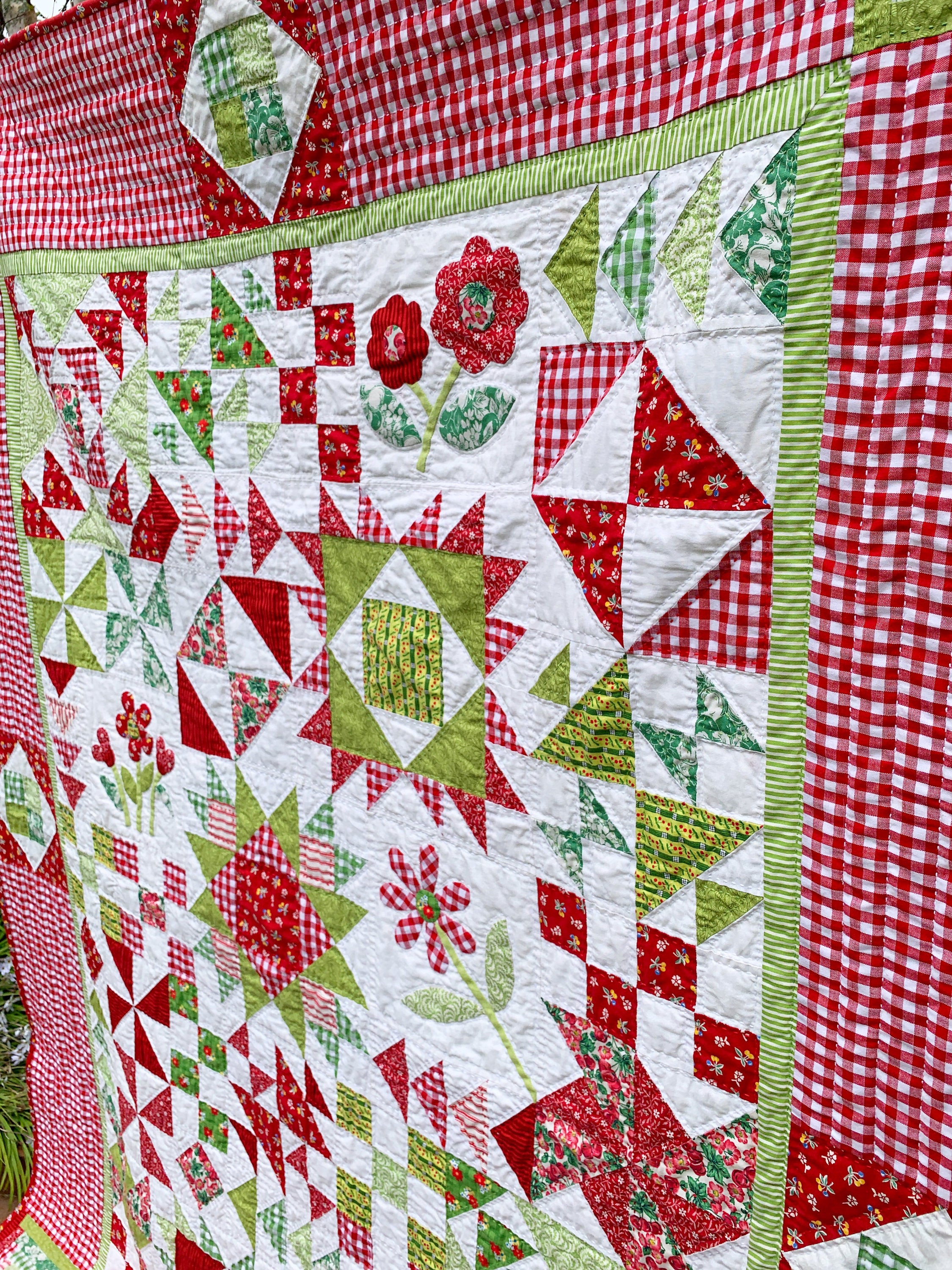 Apple Blossom Sampler Quilt Pattern - PDF